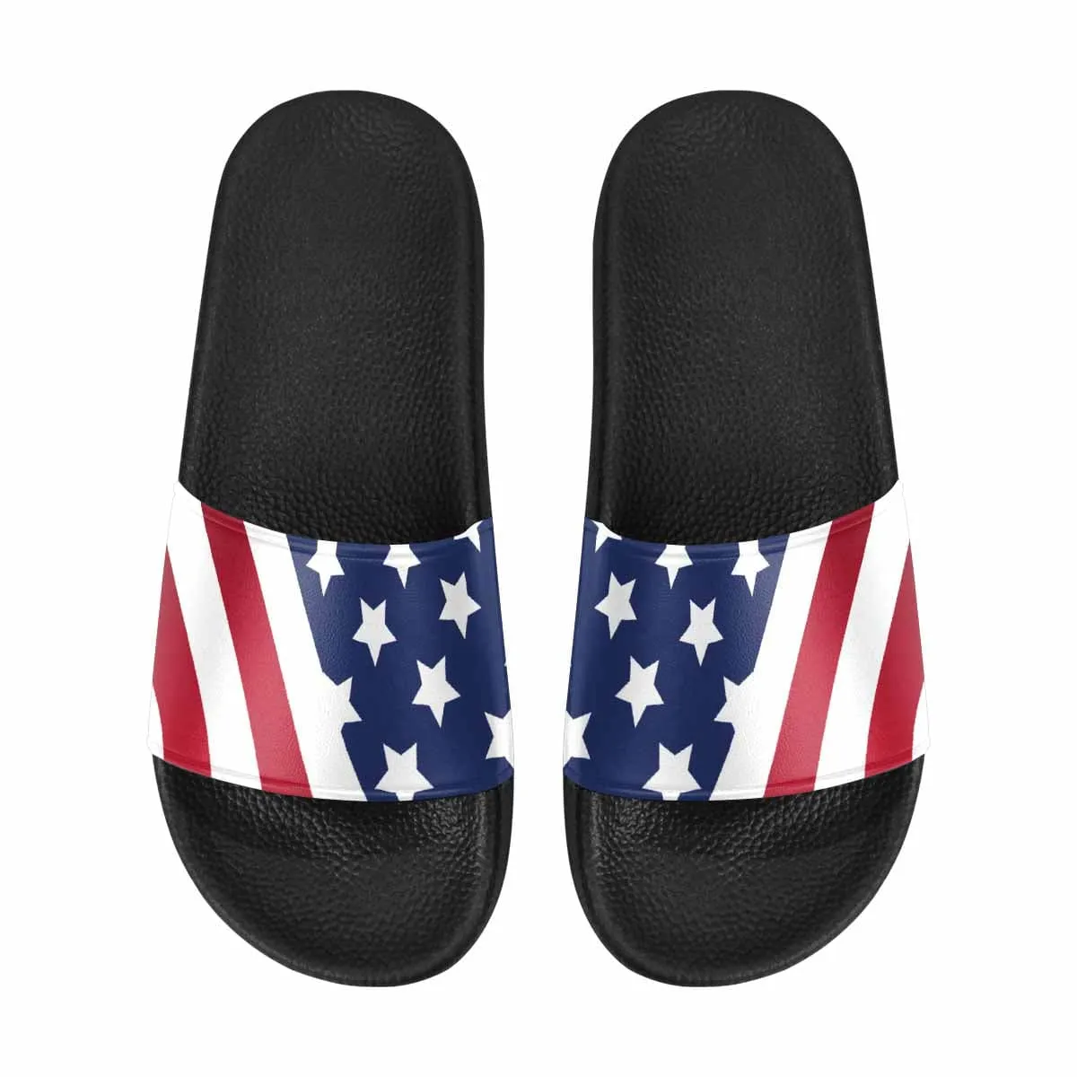 Mens Slide Sandals - Stars and Stripes Print