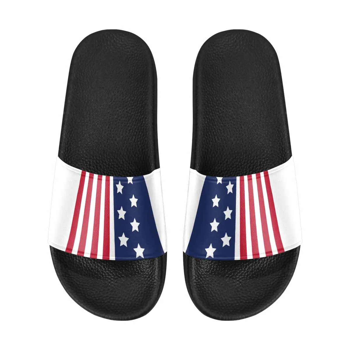 Mens Slide Sandals - Stars and Stripes Print