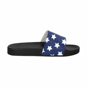 Mens Slide Sandals - Stars and Stripes Print