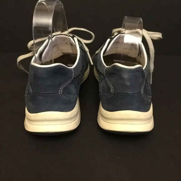 Mephisto Runoff leather sneakers size 7 1/2 laser air jet system blue lace up