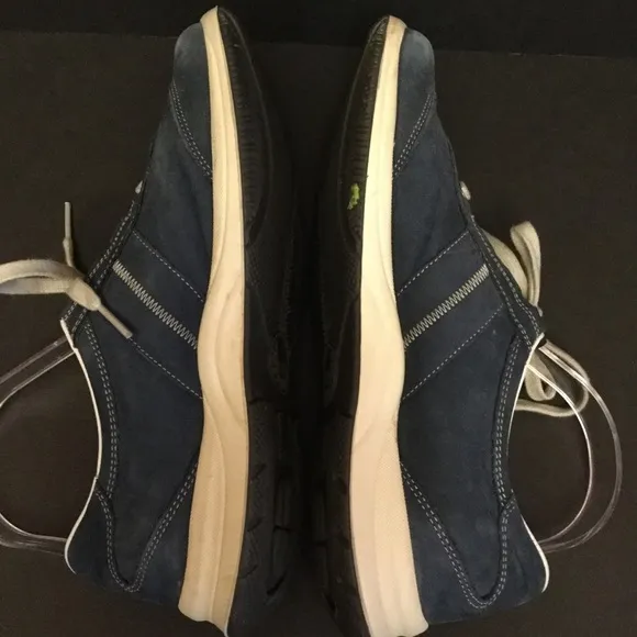Mephisto Runoff leather sneakers size 7 1/2 laser air jet system blue lace up
