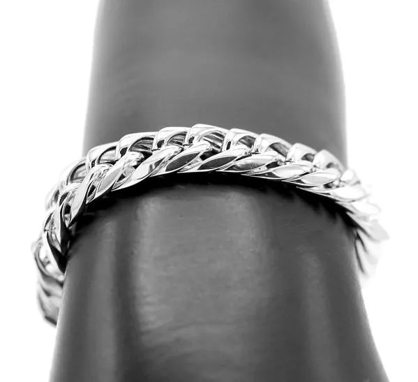 Miami Cuban Link Necklace Bracelet Stainless Steel Set