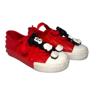 Mini Melissa Polibolha Sneakers Mickey Mouse Bubble PVC Red Toddler Girls 9