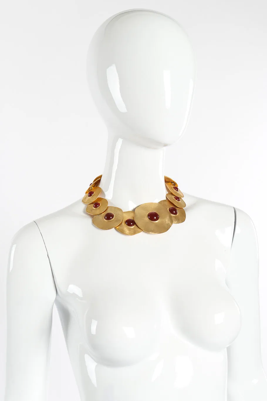 Modernist Disc Collar Necklace