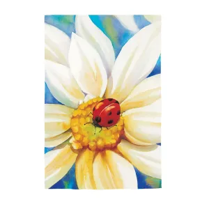 Morning Daisies House Textured Suede Flag,13es10301