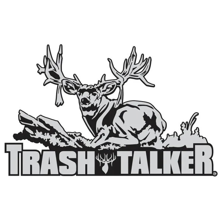 MULE DEER DECAL Titled "TRASH TALKER" By Upstream Images