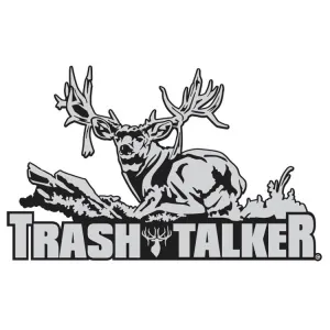 MULE DEER DECAL Titled "TRASH TALKER" By Upstream Images