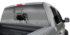 MULE DEER ON HORIZON WINDOW GRAPHIC