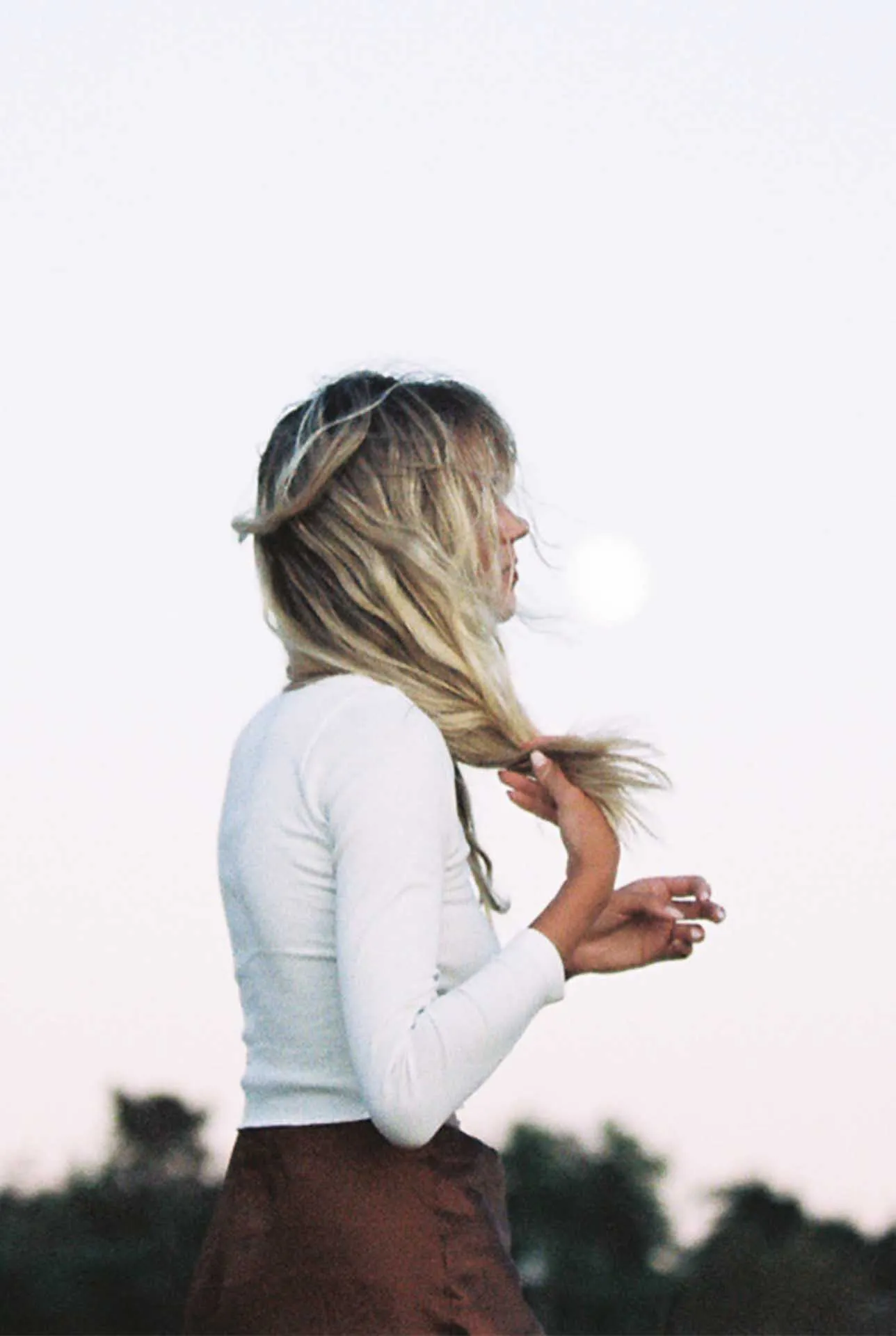 Natalia Top | White Rib Crop
