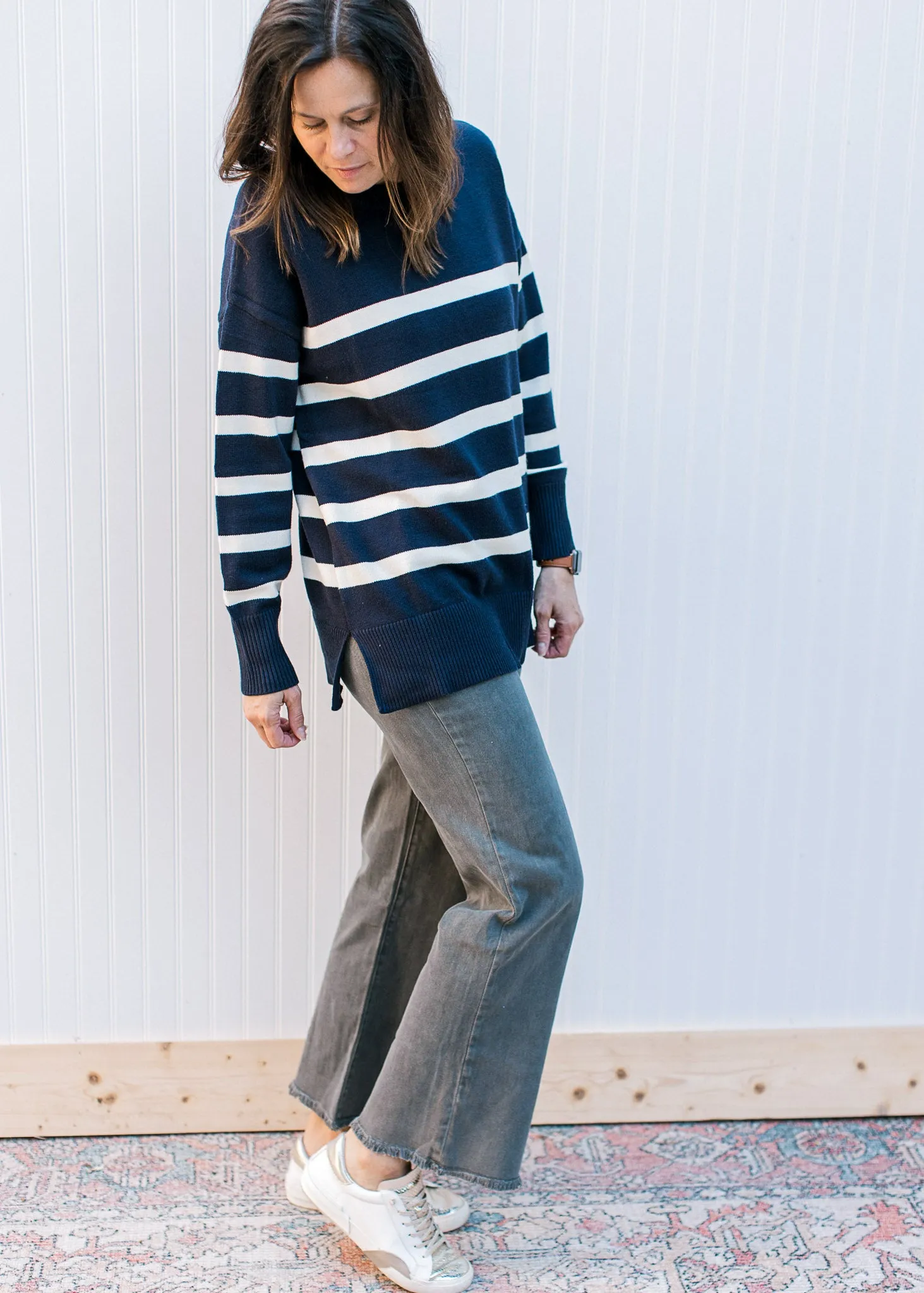 Nautical Blue Stripe Sweater