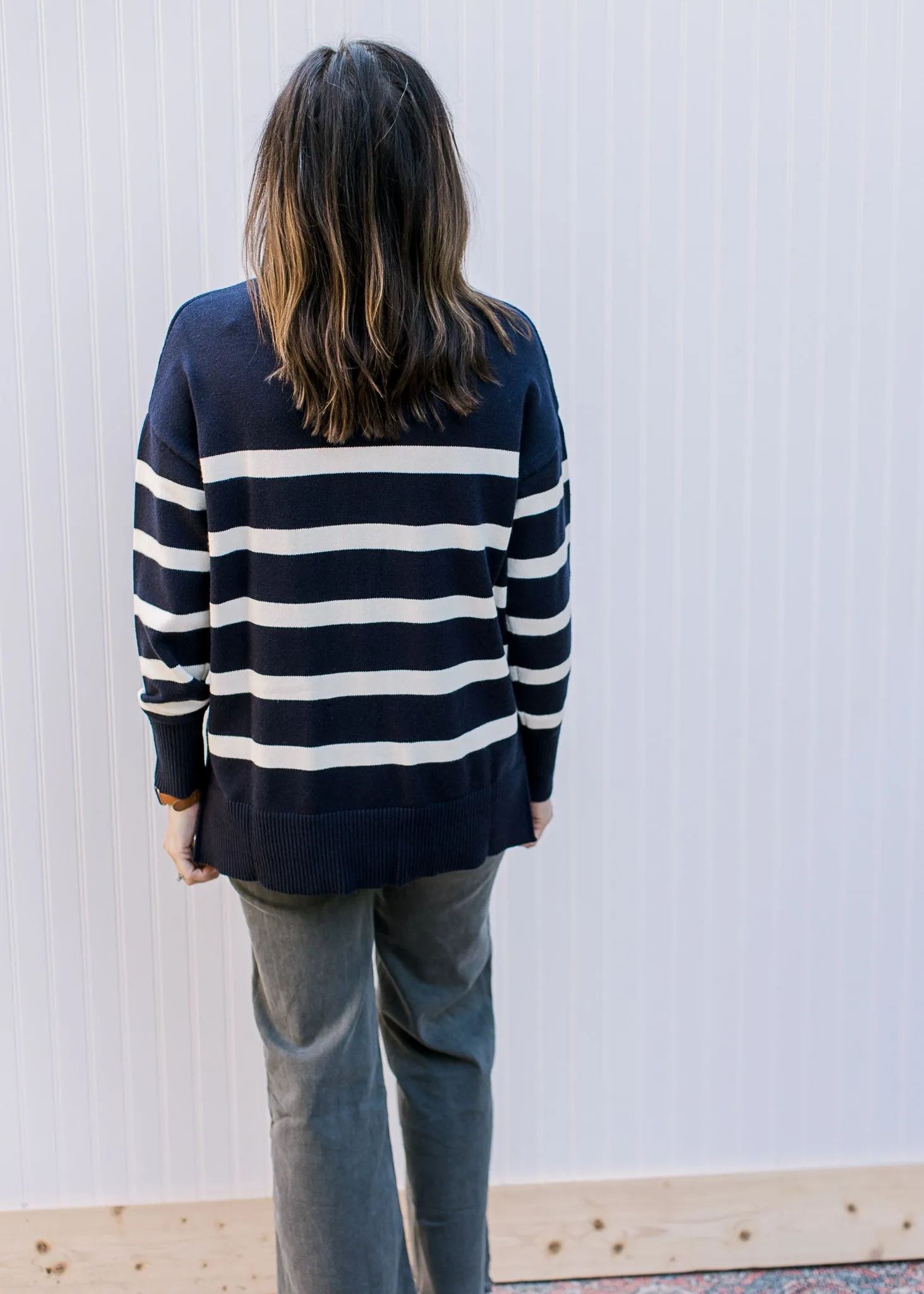 Nautical Blue Stripe Sweater