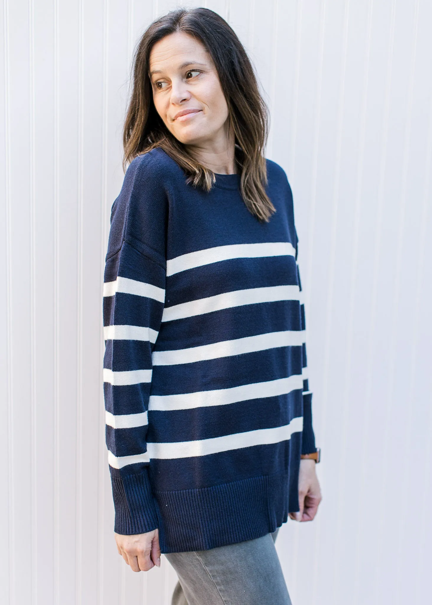 Nautical Blue Stripe Sweater