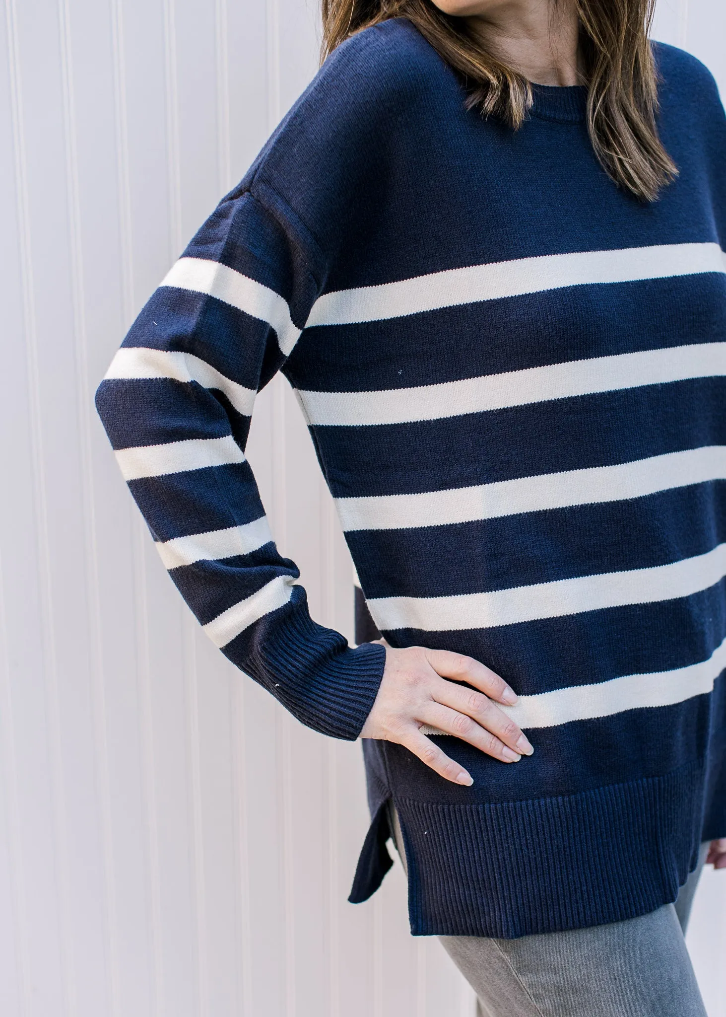 Nautical Blue Stripe Sweater