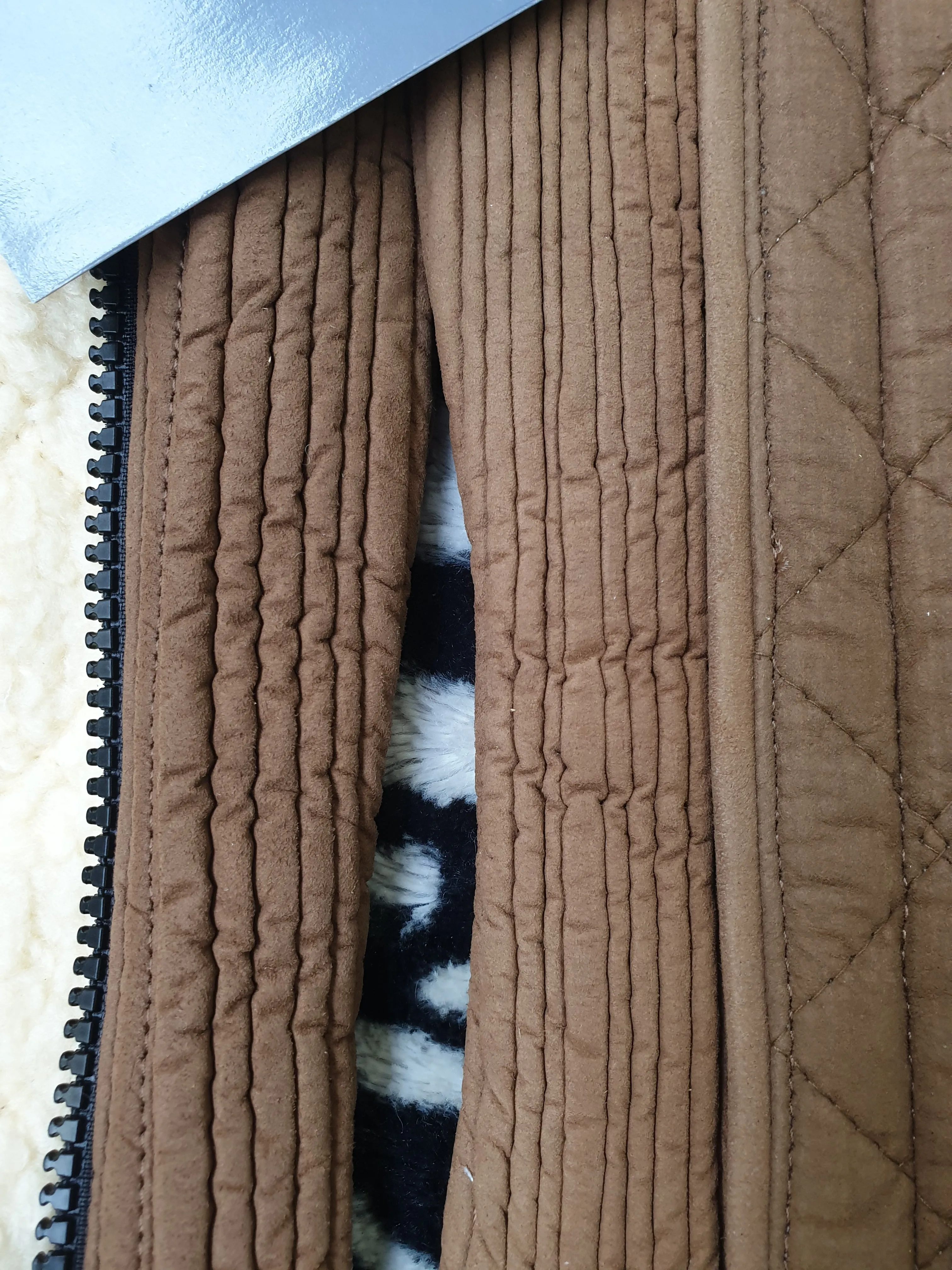 New shires brown childrens small sheepskin chaps