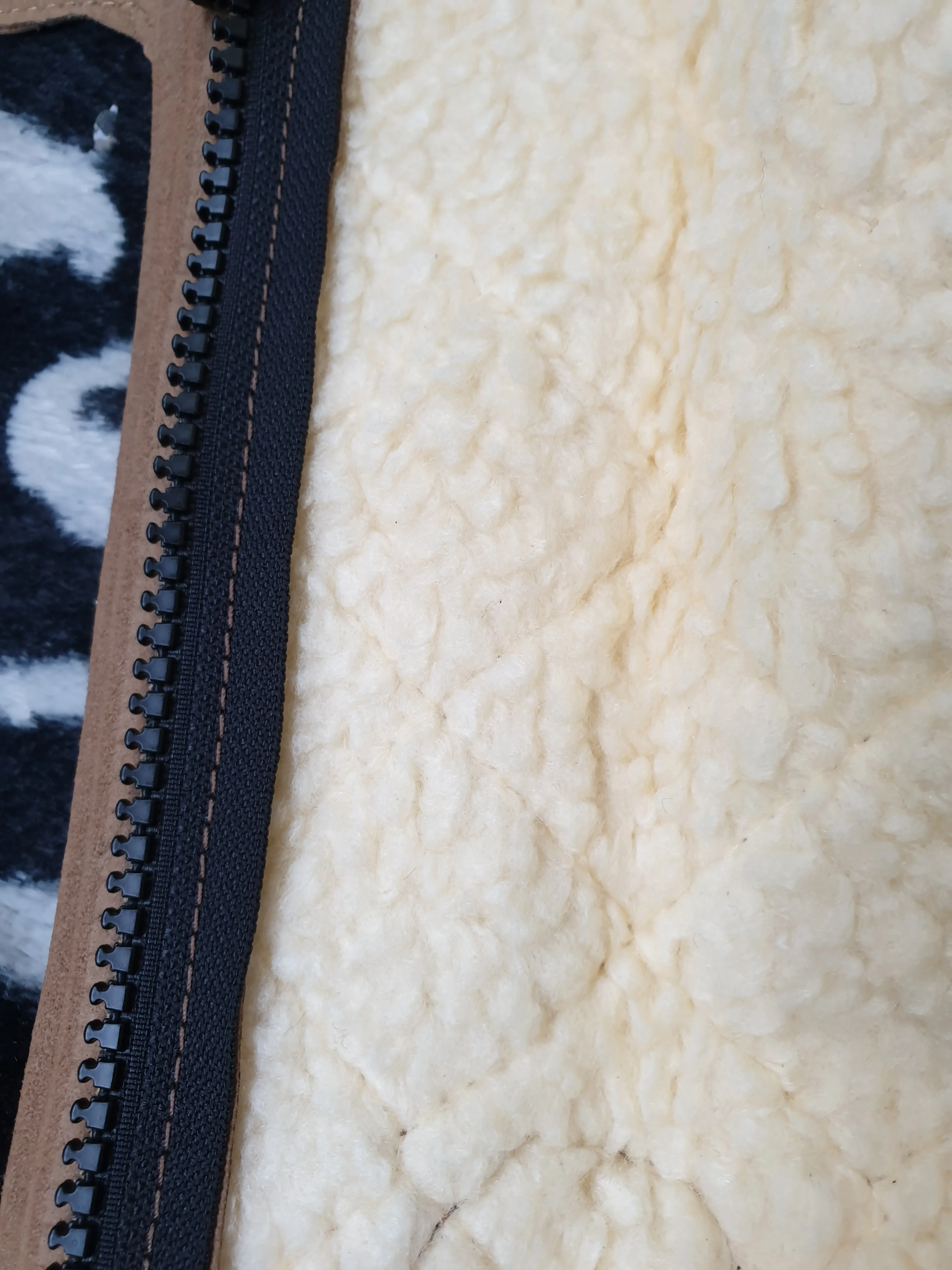 New shires brown childrens small sheepskin chaps