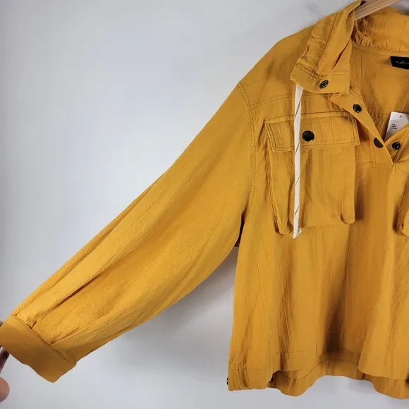 New Urban Outfitters Out From Under Lyra Cargo Pullover Cotton Slub Shacket