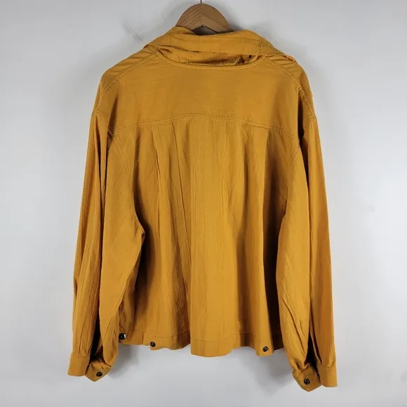 New Urban Outfitters Out From Under Lyra Cargo Pullover Cotton Slub Shacket