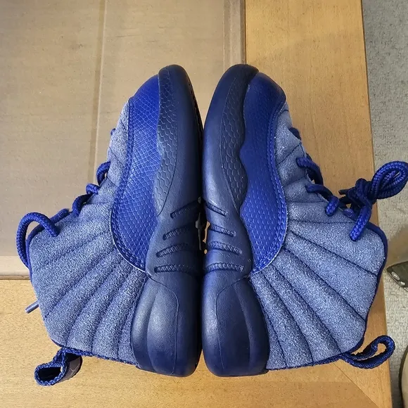 Nike Air Jordan 12 Retro Basketball Sneakers, Navy, Size 6c Infant/Toddler, NEW!