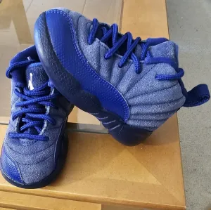 Nike Air Jordan 12 Retro Basketball Sneakers, Navy, Size 6c Infant/Toddler, NEW!
