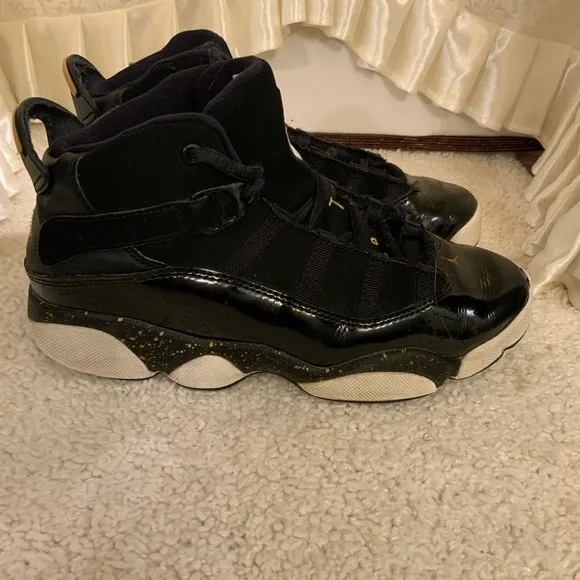 Nike air TWO3 YOUTHS HITOP PATENT &amp; SUEDE SNEAKERS