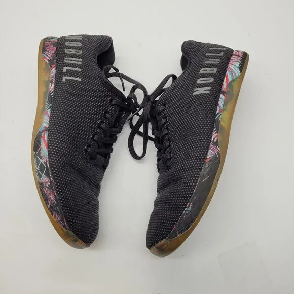 NoBull Outwork Sneakers Womens 9 Mens 7.5 Midnight Palm Trainer Shoes