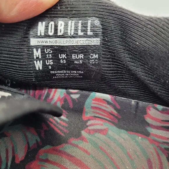 NoBull Outwork Sneakers Womens 9 Mens 7.5 Midnight Palm Trainer Shoes