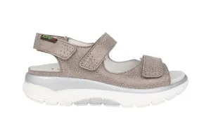 'Norine' women's wide fit (H) rolling sandal - taupe