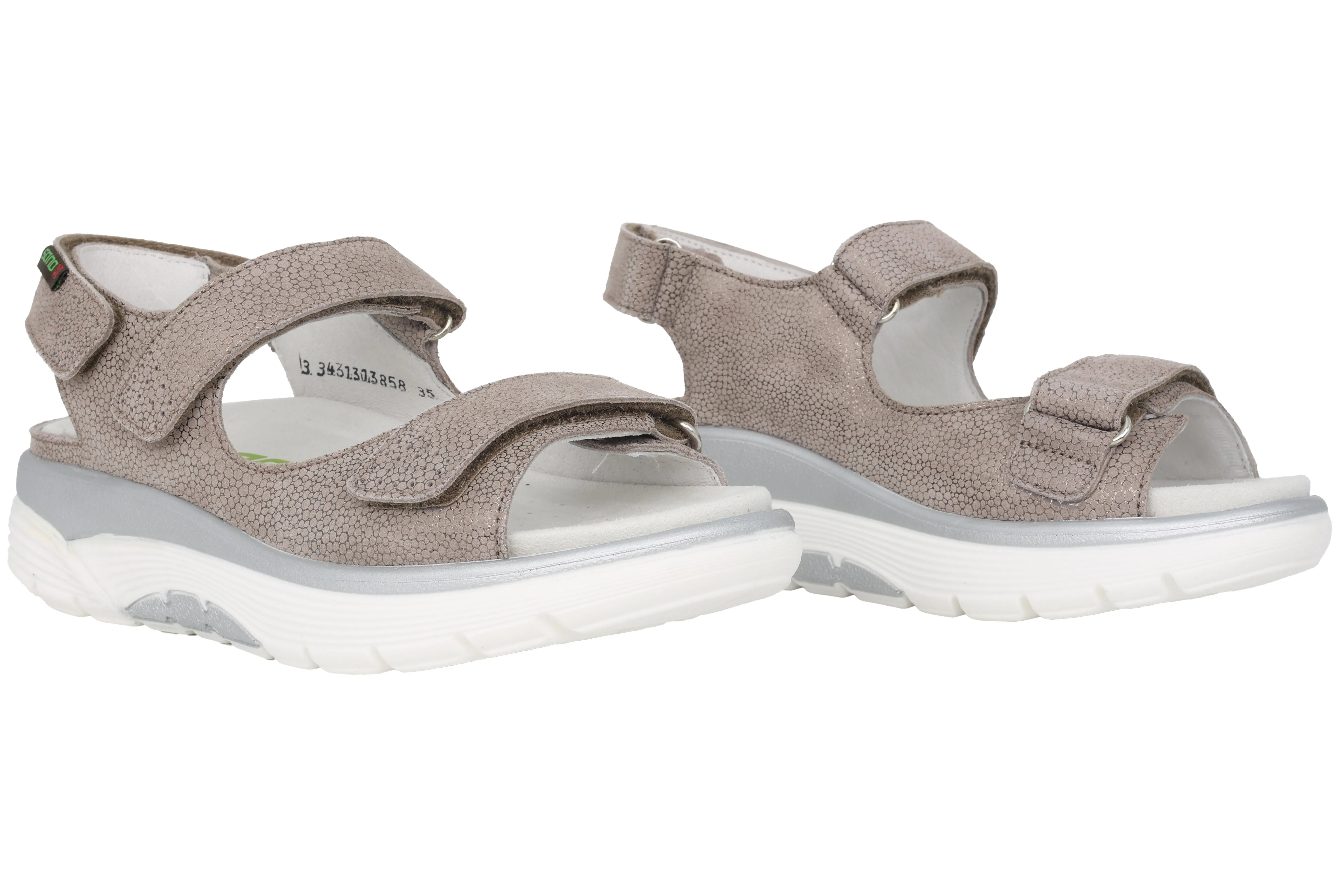 'Norine' women's wide fit (H) rolling sandal - taupe