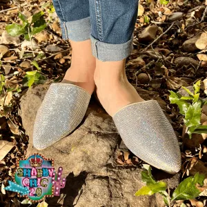 Nude Stolen Bling Loafer Mule