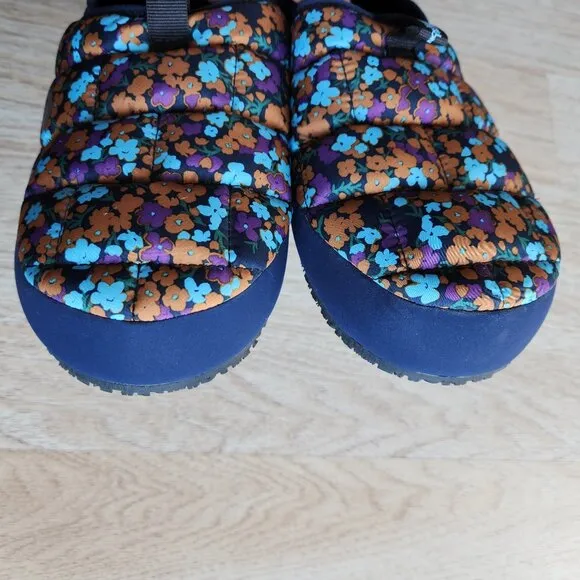 NWoB The North Face Floral Thermoball Eco Traction Tent Mule II Blue Kid's US7