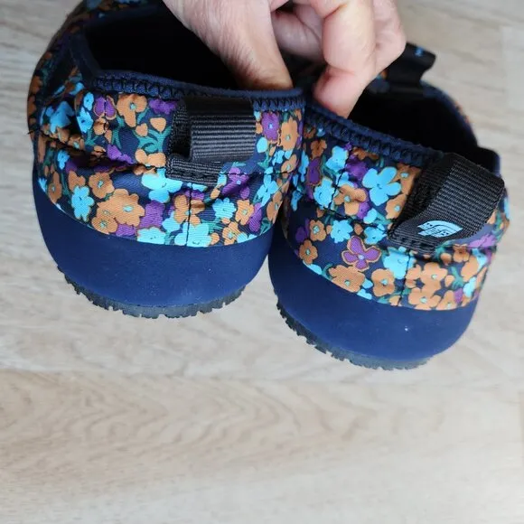 NWoB The North Face Floral Thermoball Eco Traction Tent Mule II Blue Kid's US7