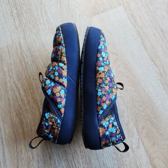 NWoB The North Face Floral Thermoball Eco Traction Tent Mule II Blue Kid's US7
