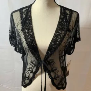 NWT Adrianna Papell Beaded Jacket - Size Large