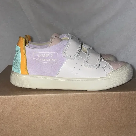 NWT NATURINO TRAJAN VL Leather and Suede Sneakers