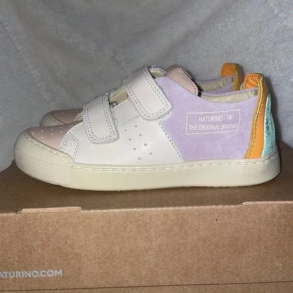 NWT NATURINO TRAJAN VL Leather and Suede Sneakers