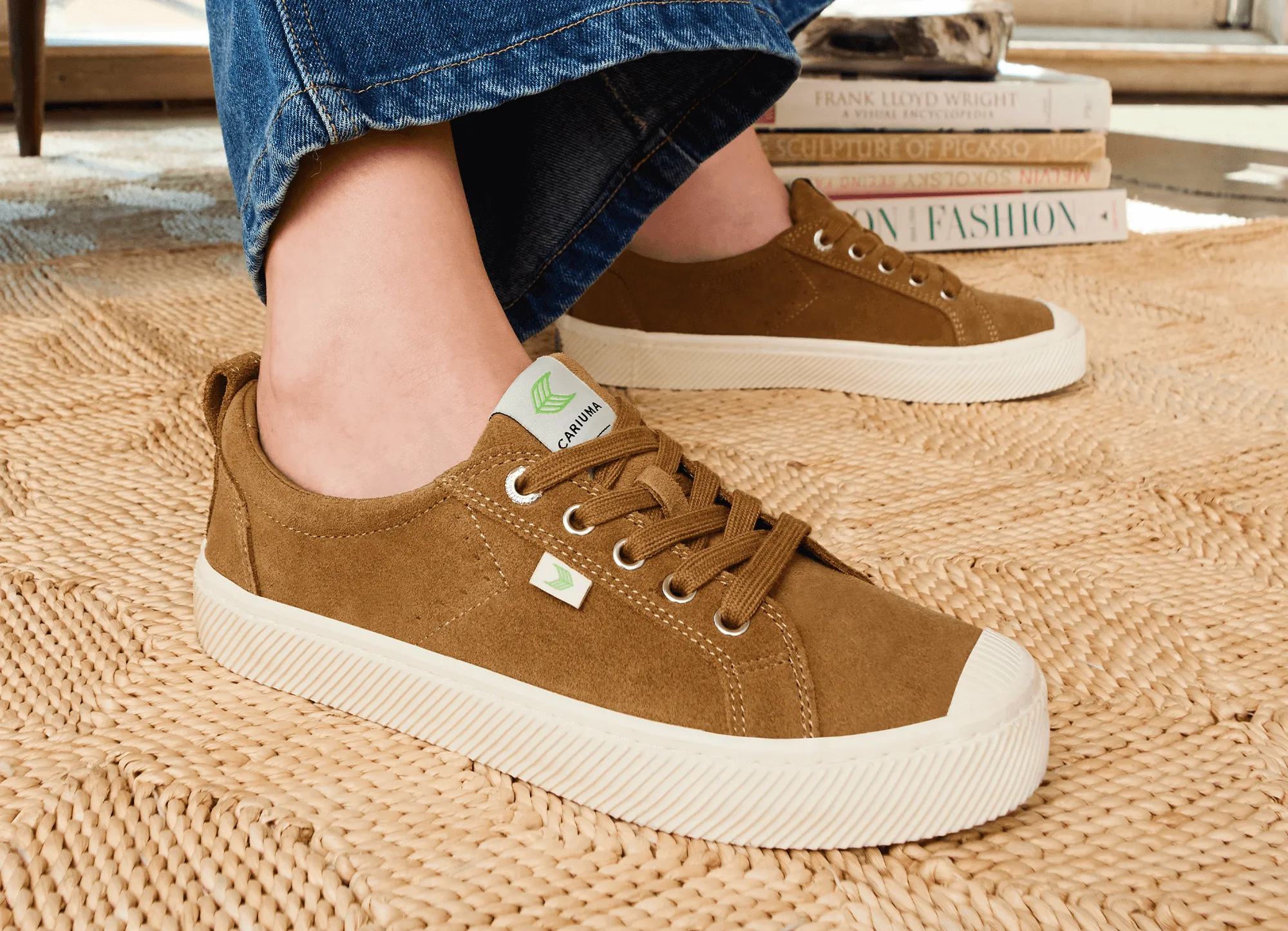 OCA Low Stripe Camouflage Suede Sneaker Women