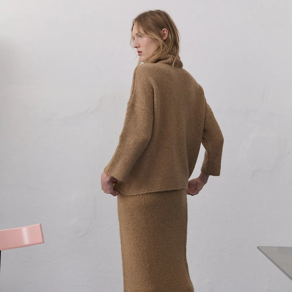 Ottawa Woman's Jumper | Suede Camel