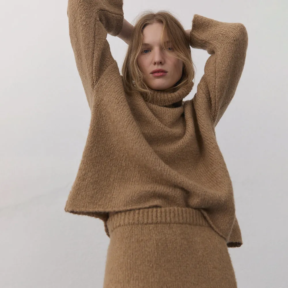 Ottawa Woman's Jumper | Suede Camel