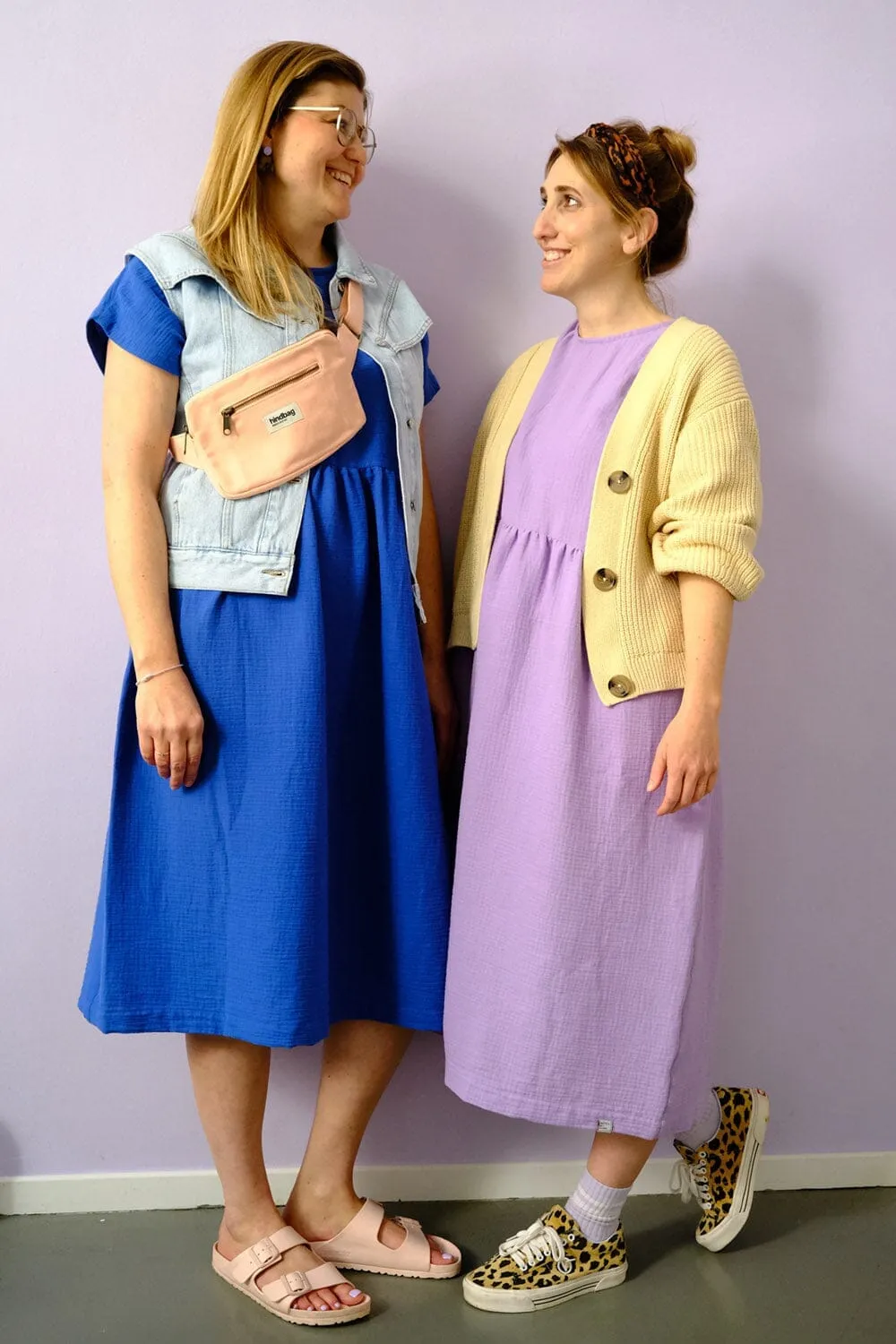Oversize Kleid "Musselin Karo"