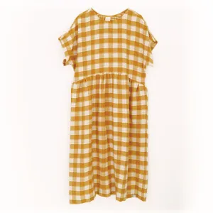 Oversize Kleid "Musselin Karo"