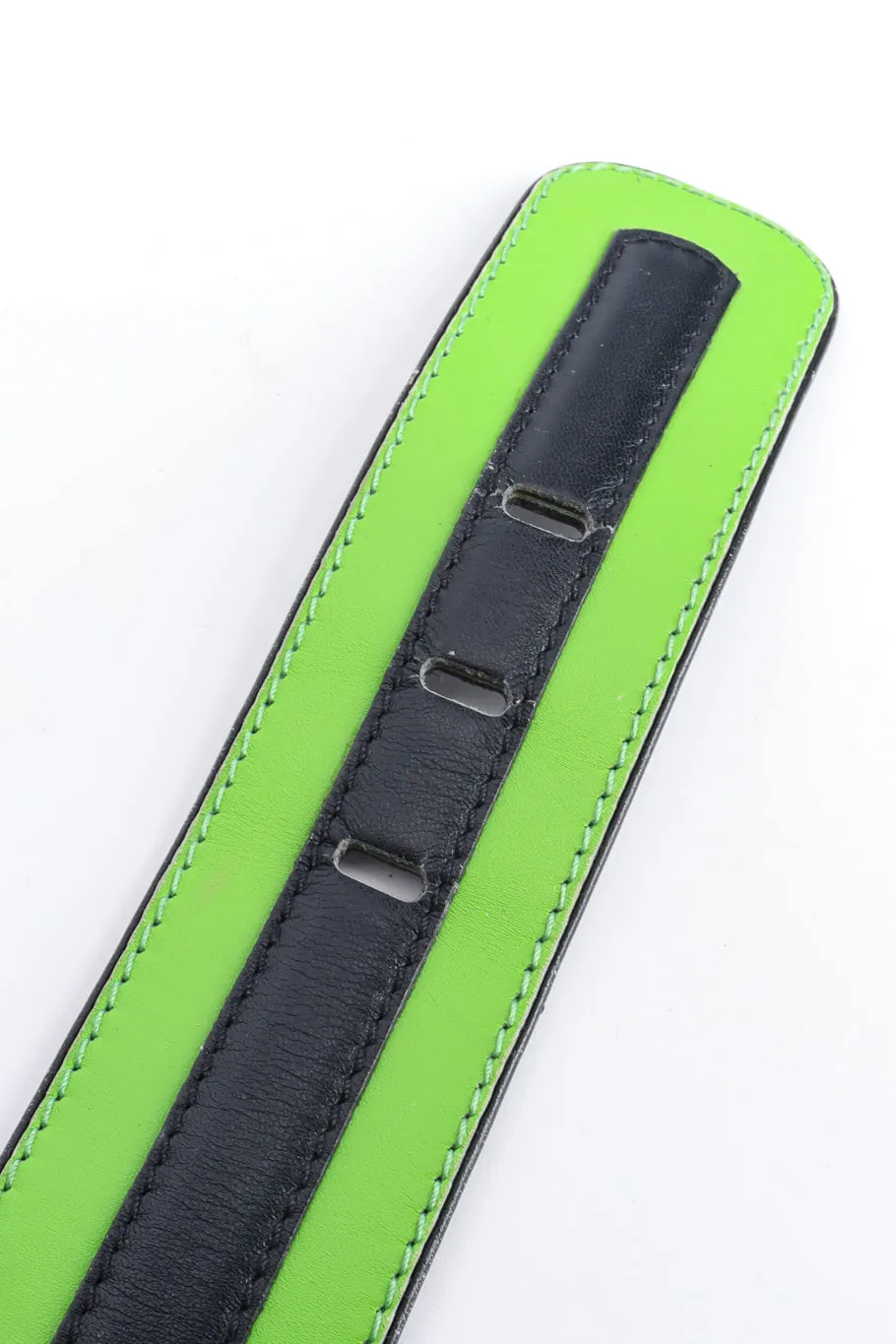 Panther Studded Stripe Belt