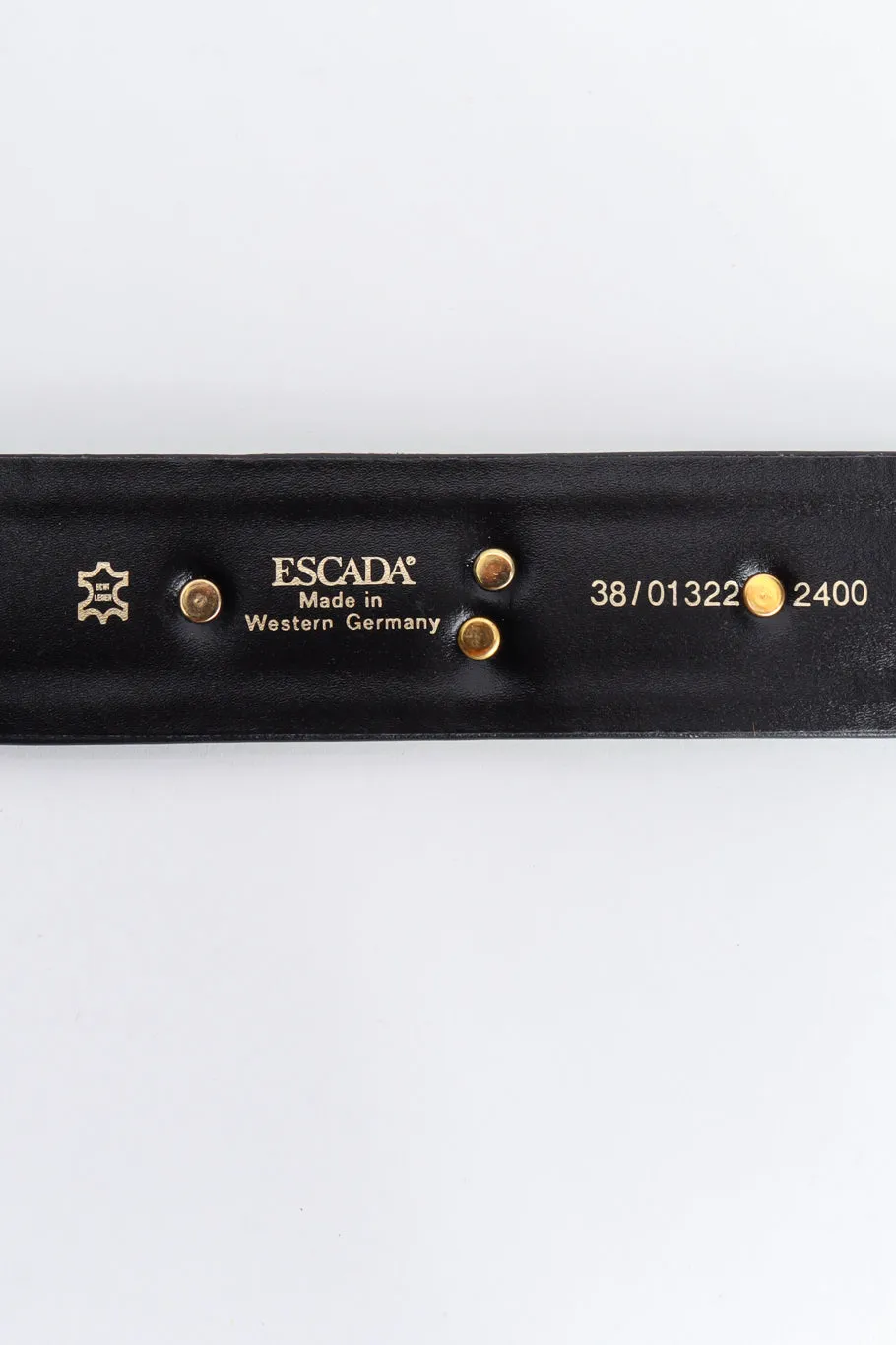 Panther Studded Stripe Belt