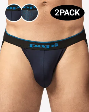 Papi Umpa049 Microflex Jockstrap Teal-leopard