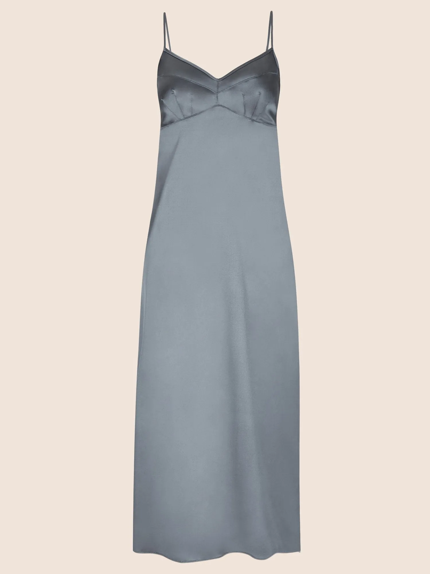 Parasol Rose Grace Silk Midi Night Dress