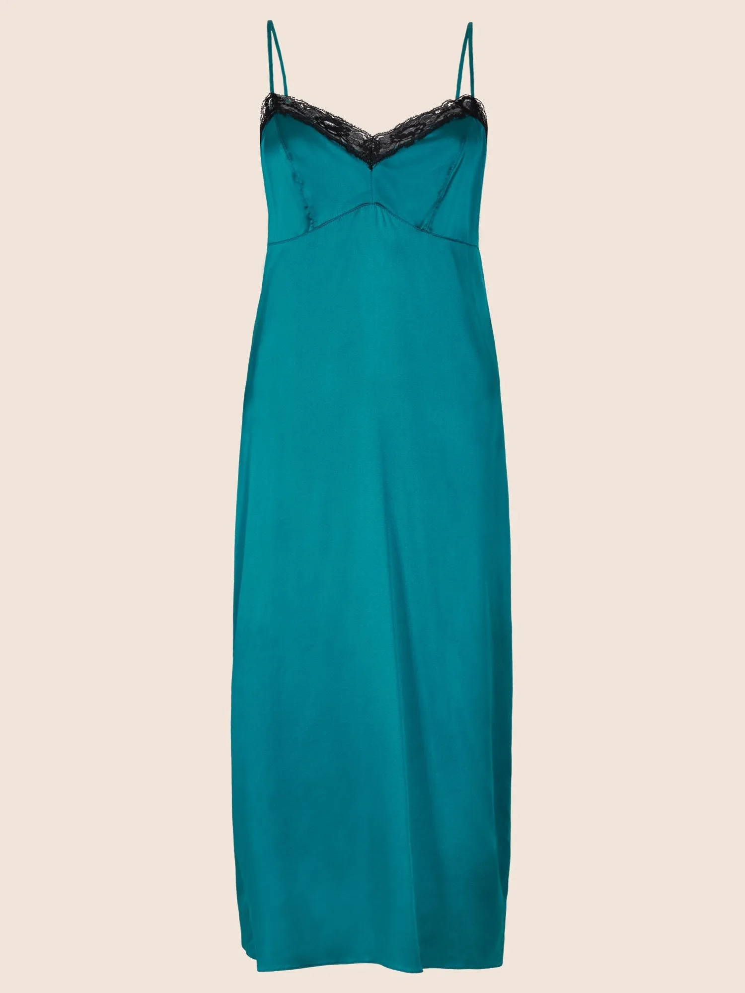 Parasol Rose Sophia Silk Midi Night Dress