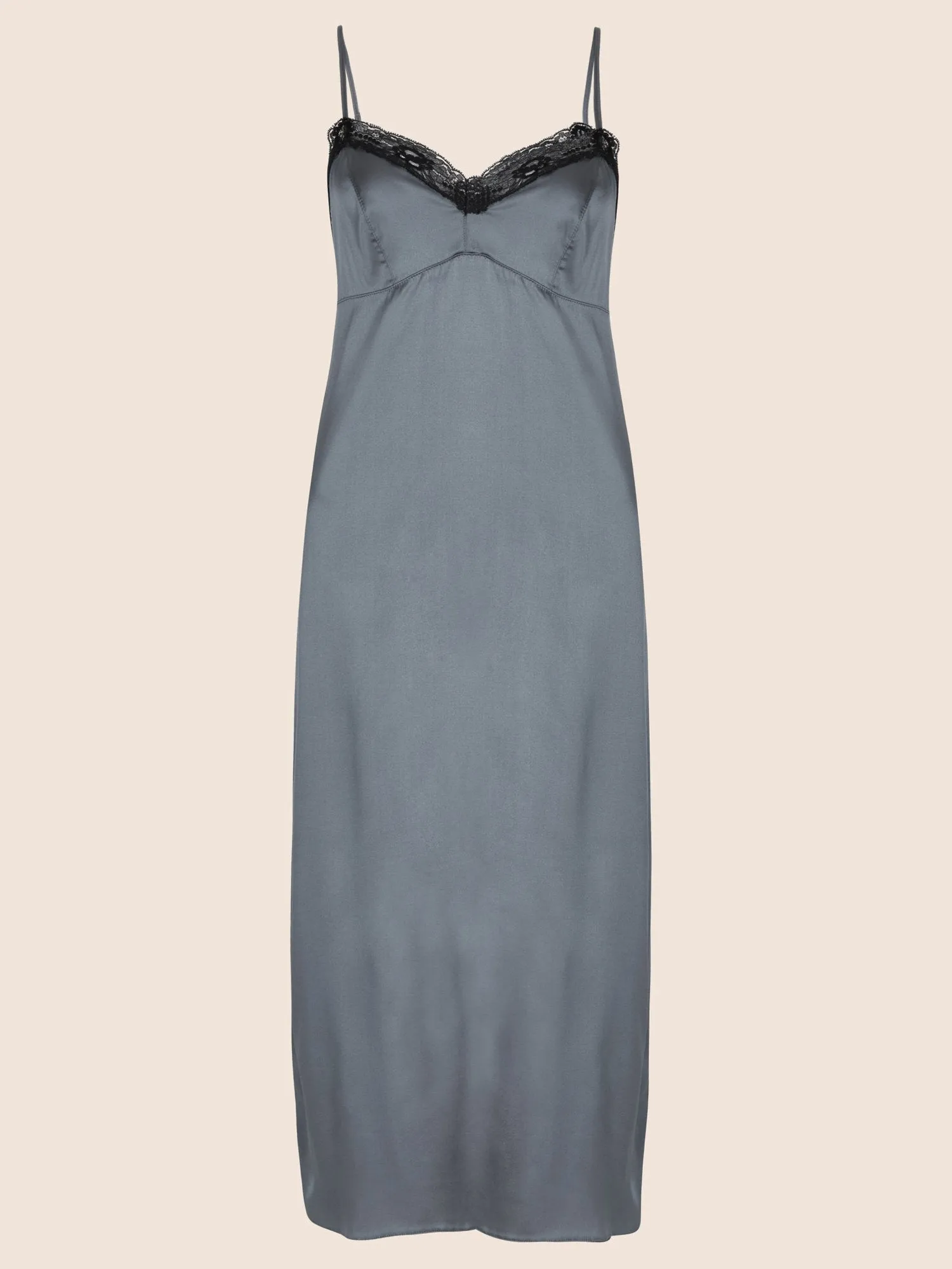Parasol Rose Sophia Silk Midi Night Dress