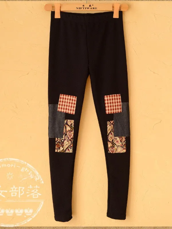 patchwork leggings