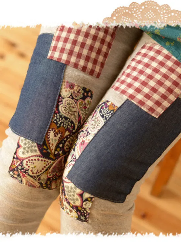 patchwork leggings