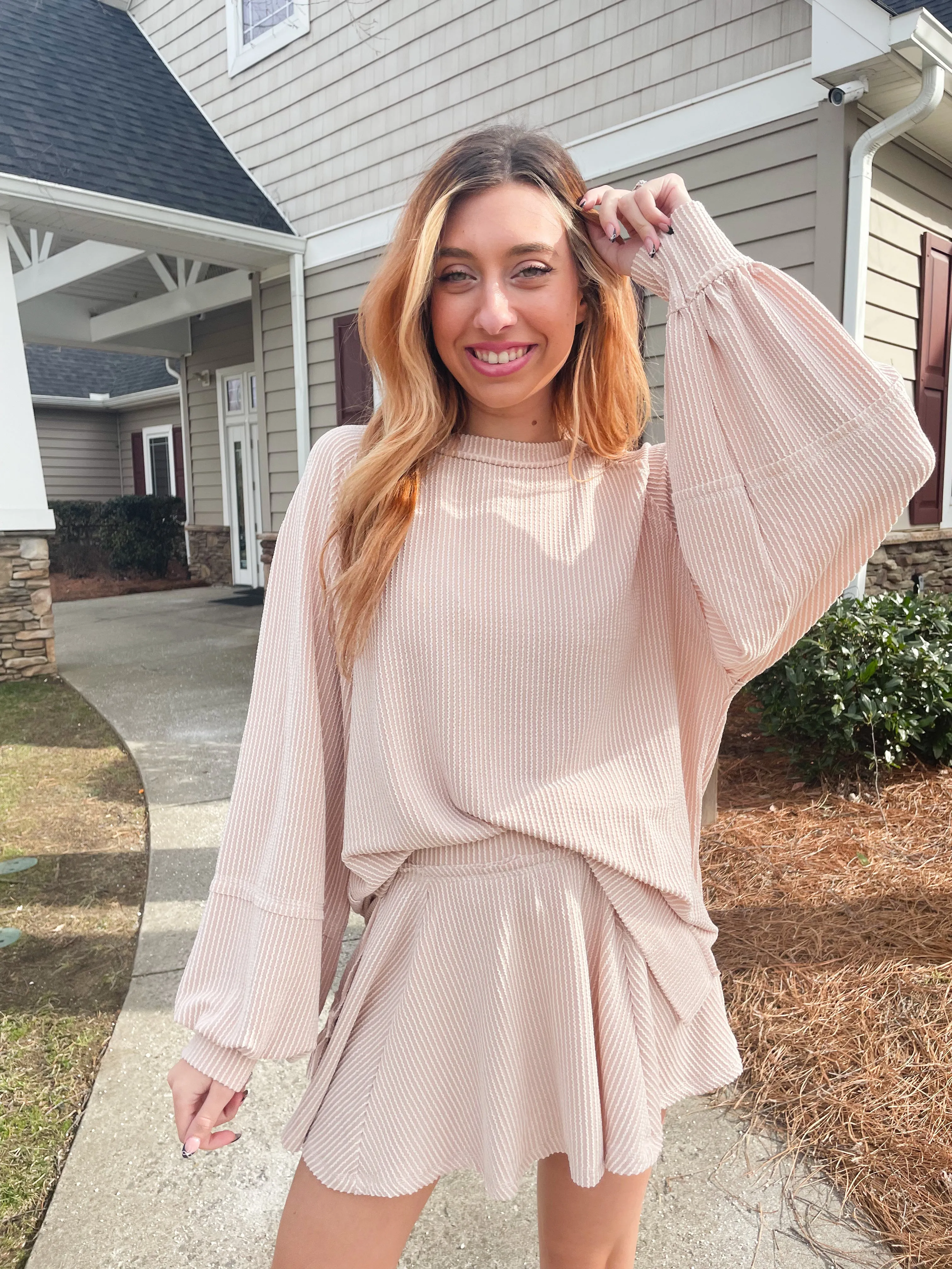 Perfectly Paired Corded Skort Set
