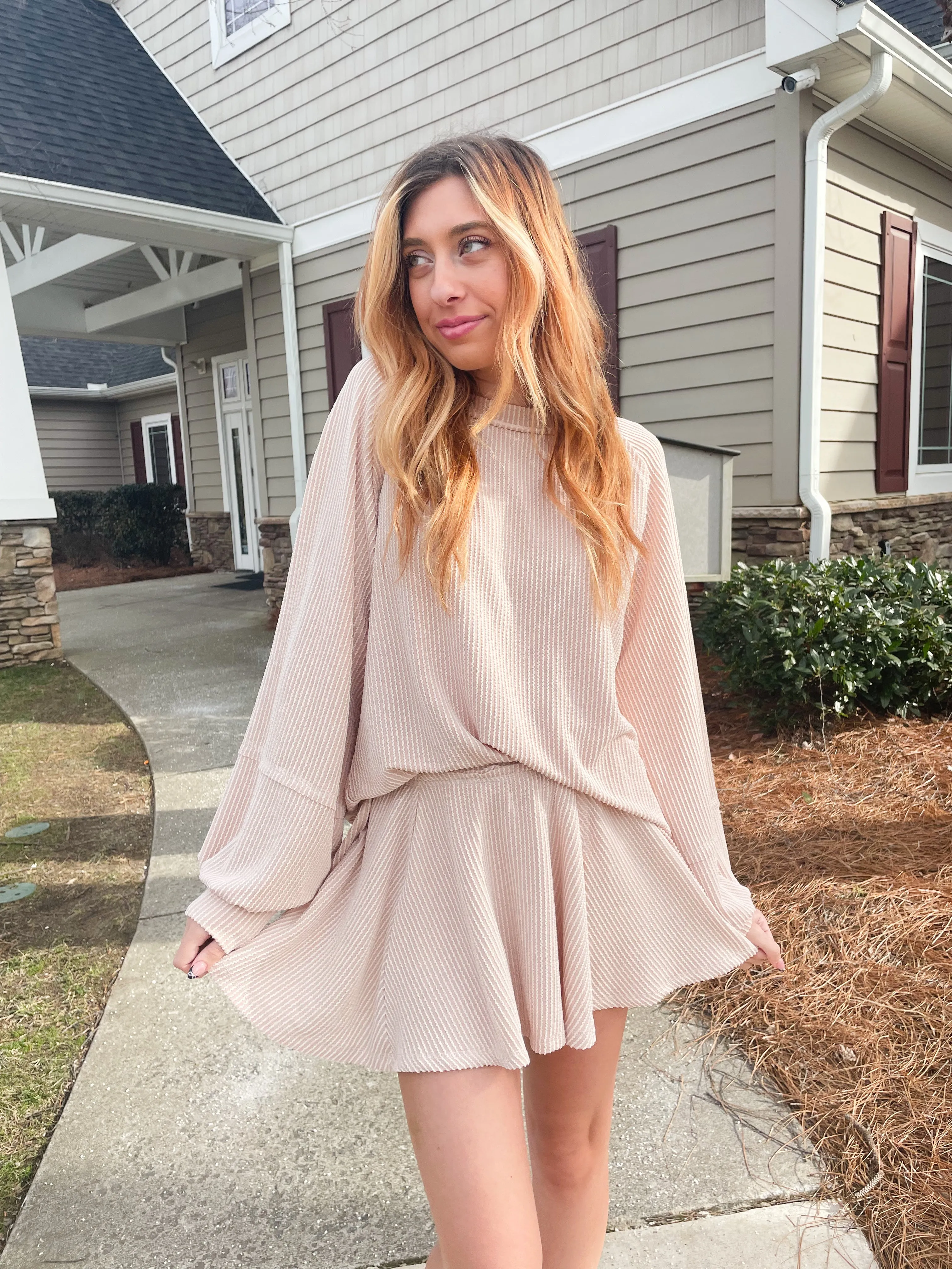 Perfectly Paired Corded Skort Set